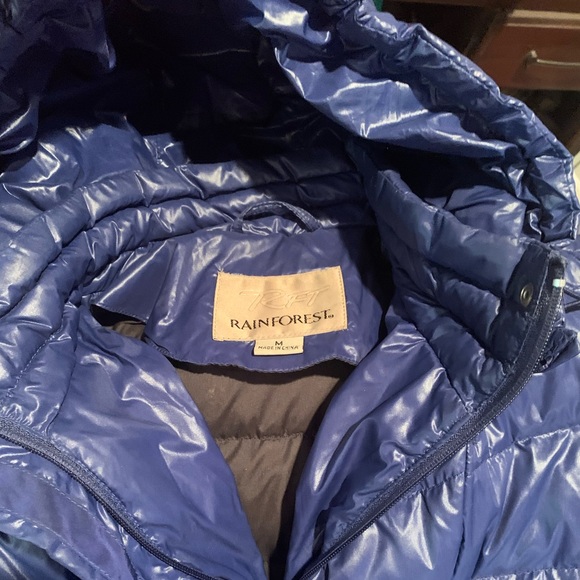 Awesome RFT RAINFOREST Sz M Navy Blue Jacket Z16 - Picture 6 of 7